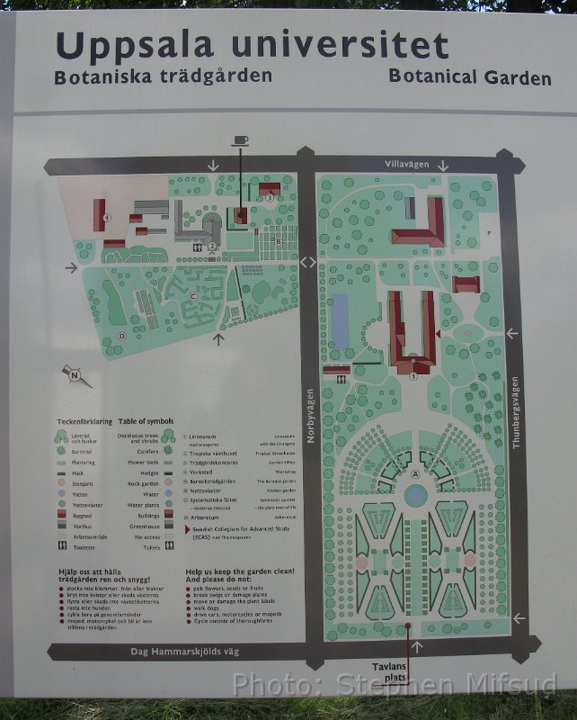 Bennas2010-3297.jpg - Map of the Uppsala botanic garden
